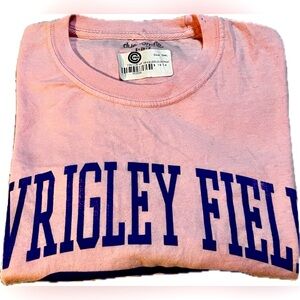 NWT Chicago Cubs Wrigley Field T Shirt Baseball Bubblegum Pink Ladies Small